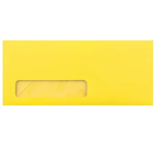 JAM Paper 4" x 9.5" Colored Business Window Envelopes